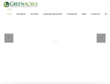 Tablet Screenshot of greenacreslandscaping.com